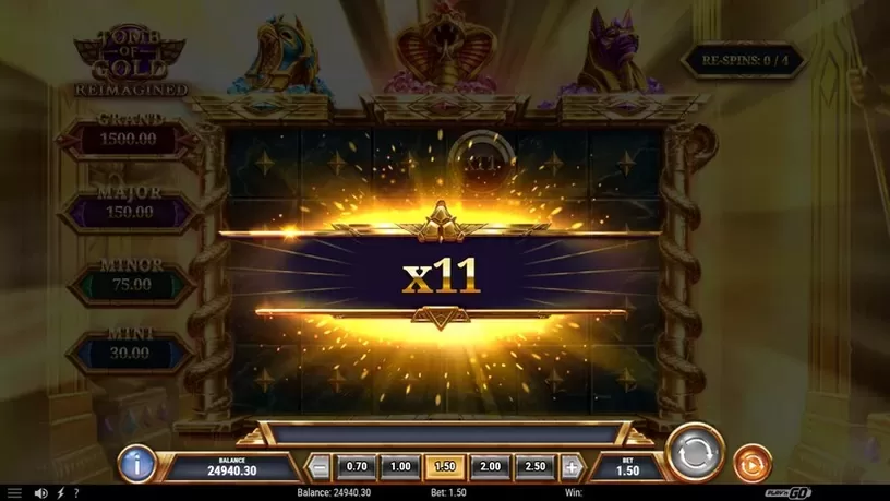Tomb of Gold Reimagined slot screenshot 