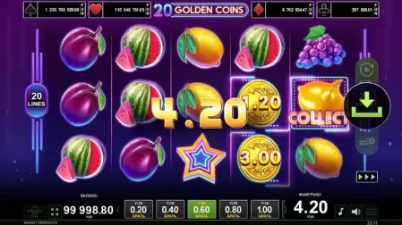 20 Golden Coins slot screenshot 2