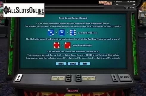 Paytable 5. 6 Appeal from Realistic
