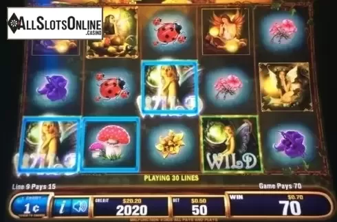 Win Screen . Acorn Pixie from Bally