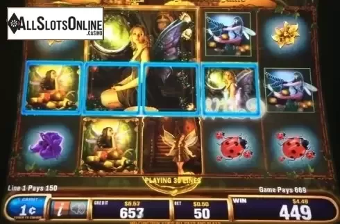 Win Screen 2. Acorn Pixie from Bally