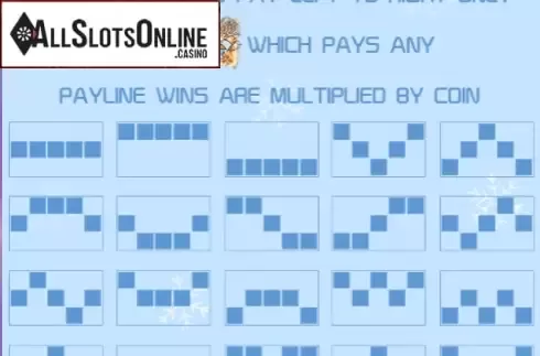 Paytable. Alice in Winterland from AllWaySpin