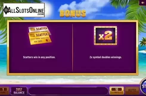Features screen