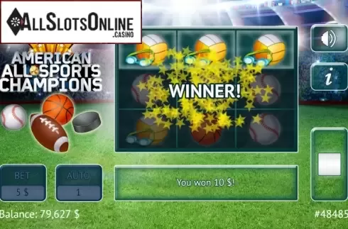 Win Screen 2. American All Sports from Vermantia