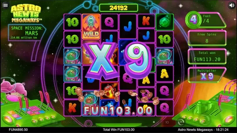 Astro Newts Megaways slot screenshot 3