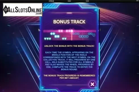 Bonus Game screen