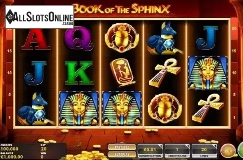 Reel Screen. Book of the Sphinx from IGT