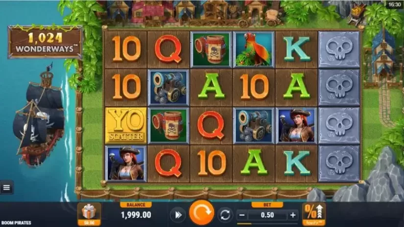 Boom Pirates slot screenshot 1