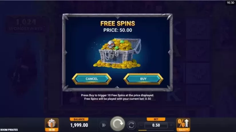 Boom Pirates slot screenshot 2
