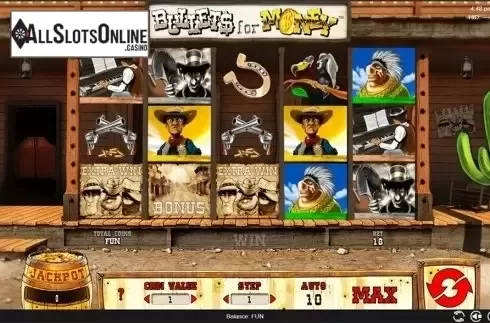 Reels screen. Bullets for Money from Espresso Games
