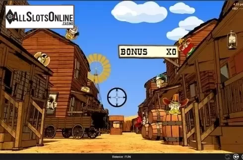 Bonus game screen. Bullets for Money from Espresso Games