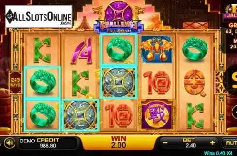 Win Screen 2. Challenge Fu Lu Shou Xi from PlayStar