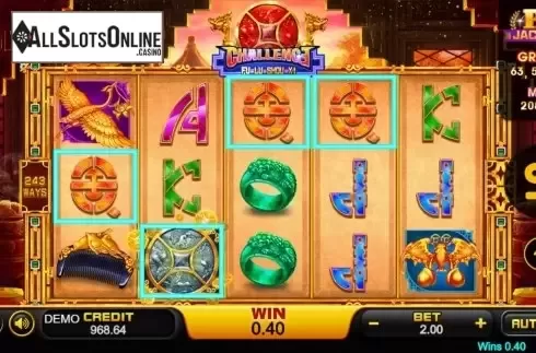 Win Screen 4. Challenge Fu Lu Shou Xi from PlayStar