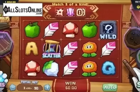 Win Screen. Crazy Alchemist from Dream Tech
