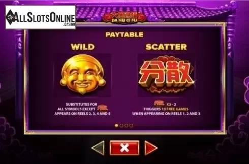 Paytable 1. Da Hei Ci Fu from Skywind Group