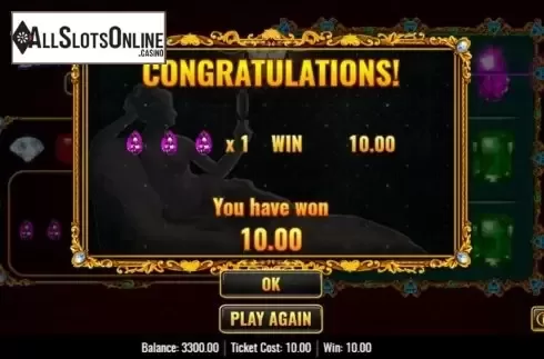 Game Screen 4. Da Vinci Diamonds Tic Tac Toe from IGT