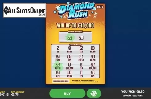 Game Screen 3. Diamond Rush (Hacksaw Gaming) from Hacksaw Gaming