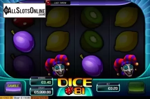 Win screen 1. Dice 81 from Apollo Games