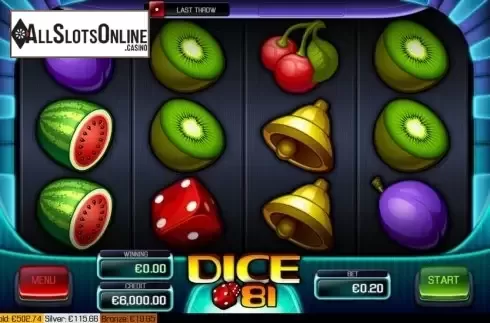 Reel screen. Dice 81 from Apollo Games