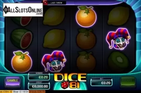 Win screen 3. Dice 81 from Apollo Games
