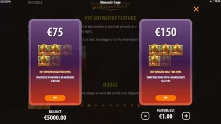 Dinosaur Rage slot screenshot 3