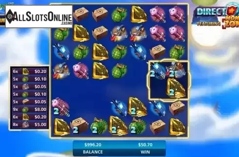 Blue Super Spin GamePlay Screen