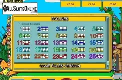 Paylines. Doting Doggies from Eyecon