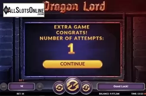 Extra game screen