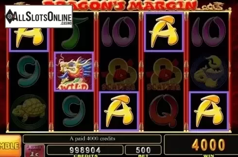 Win Screen. Dragon Margin from Noble Gaming