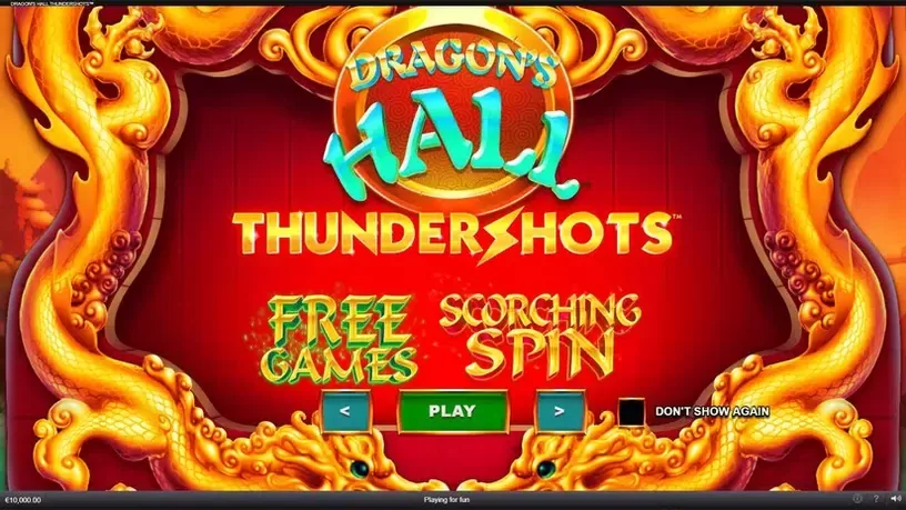 Dragon's Hall Thundershots slot screenshot 1