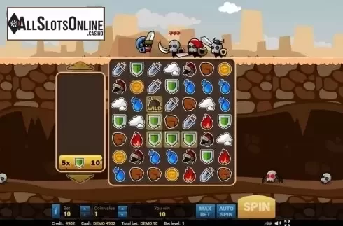 Win screen. Epic Gladiators from Evoplay Entertainment