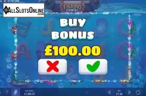 Buy Bonus screen
