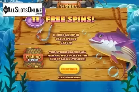 Free Spins screen 2