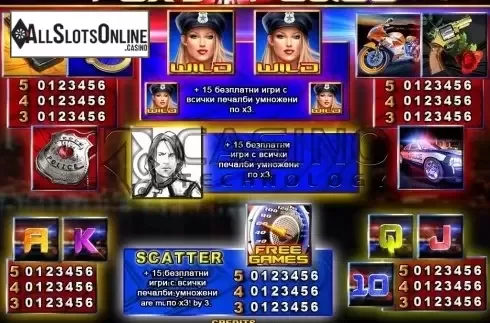 Screen6. Foxy Police from Casino Technology