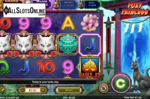 Free Spins screen