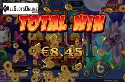 Win Free Spins screen