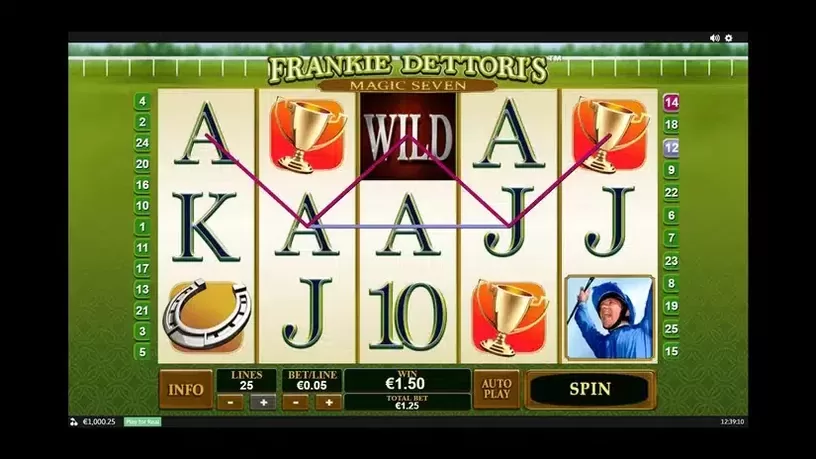 Frankie Dettoris Magic Seven slot screenshot 2