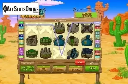 Win Screen 2. Freaky Bandits from GamesOS