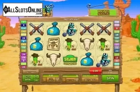 Game Workflow screen. Freaky Bandits from GamesOS
