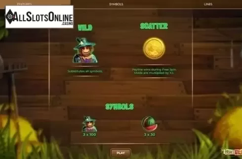 Features. Fruit Farm (Spinmatic) from Spinmatic