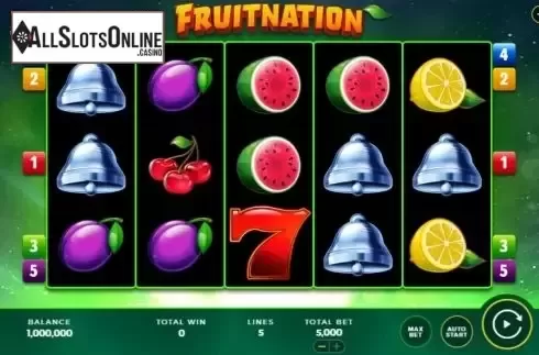 Reel screen. Fruitnation from Bally
