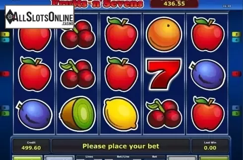 Reels. Fruits´n Sevens from Greentube