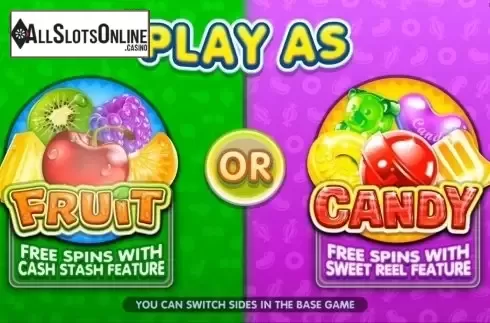 Screen 1. Fruit vs Candy from Microgaming