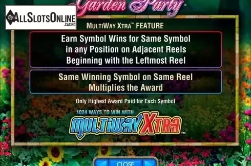 Screen2. Garden Party from IGT