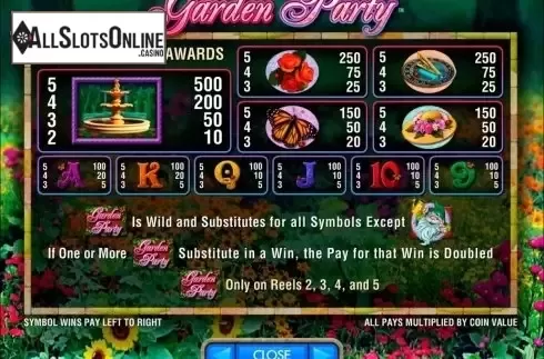 Screen3. Garden Party from IGT