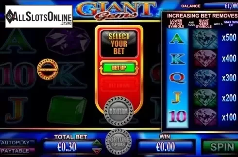 Screen8. Giant Gems from Betdigital