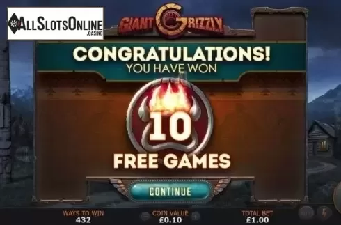 Free Spins 1. Giant Grizzly from SUNFOX Games