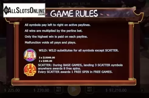 Feature screen 1. God of Love from KA Gaming