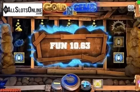 Win screen. Gold and Gems from Concept Gaming