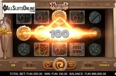 Win Screen 1. Hercules Do or Die from Leap Gaming